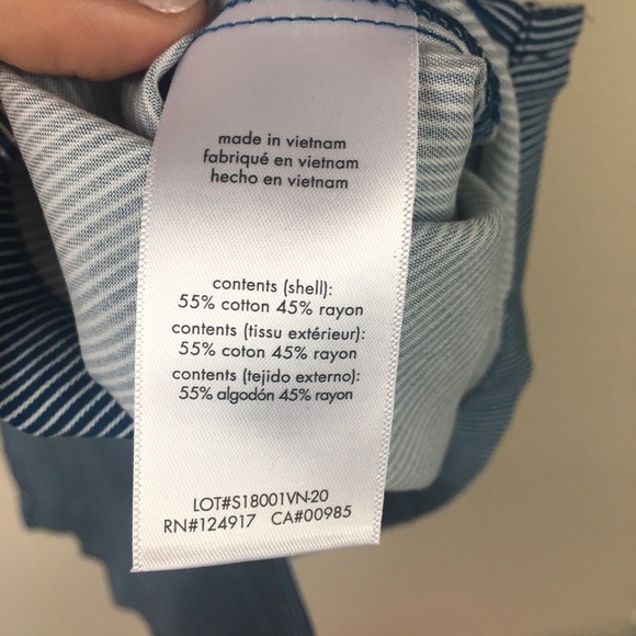 NWT Onia short sleeve stripe woven shirt medium - Picture 7 of 7